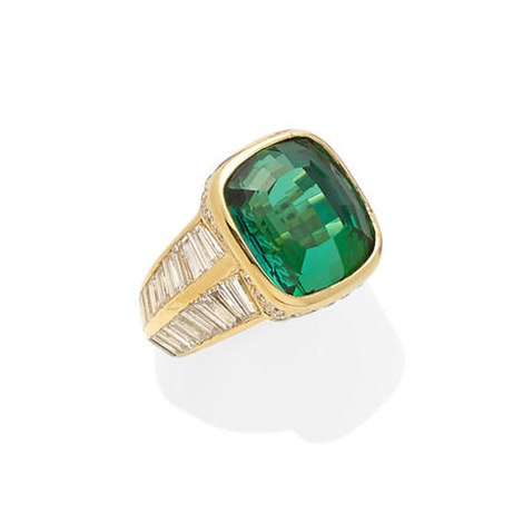 green tourmaline ring tiffany